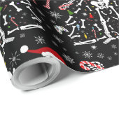 Kerstboom Skelet Patroon Cadeaupapier (Rol Hoek)