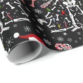 Kerstboom Skelet Patroon Cadeaupapier (Rol Hoek)