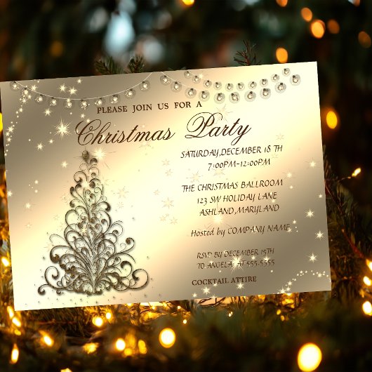 Kerstboom, Slanzend, Kerst in het bedrijf, Kaart