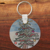 kerstboom sleutelhanger (Voorkant)