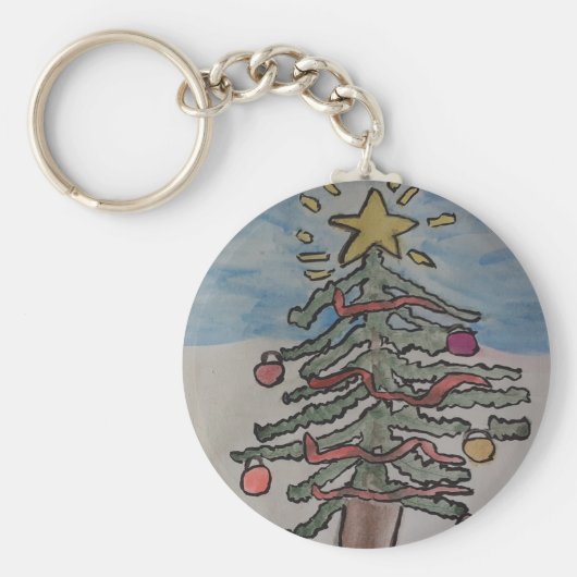 kerstboom sleutelhanger (Voorkant)