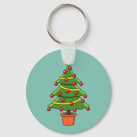 kerstboom sleutelhanger (Voorkant)