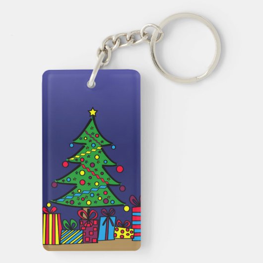 Kerstboom Sleutelhanger (achterkant)