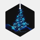 Kerstboom SlipperyJoe sterren mousserende lichten Glas Ornament (Achterkant)