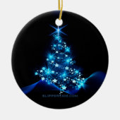 Kerstboom SlipperyJoe sterren mousserende lichten Keramisch Ornament (Voorkant)