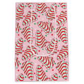 Kerstboom Snack Cake Gift Bag Medium Cadeauzakje (Achterkant)