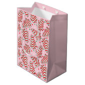 Kerstboom Snack Cake Gift Bag Medium Cadeauzakje (Achterkant Gekanteld)