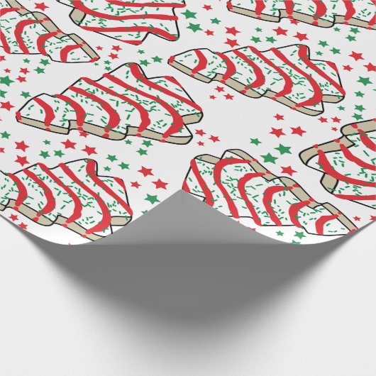Kerstboom snack cake inpakpapier (Hoek)