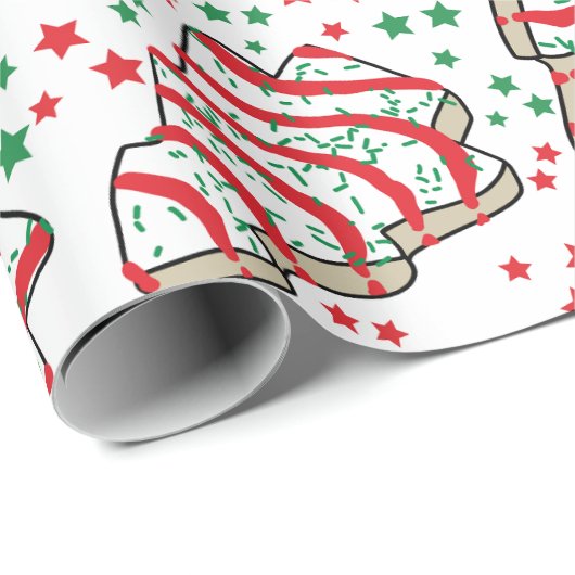 Kerstboom snack cake inpakpapier (Rol Hoek)