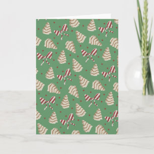 Kerstboom snack cake kaart