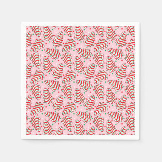 Kerstboom Snack Cake Papier Borden Servet