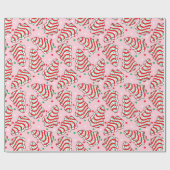 Kerstboom snack cake wrapping papier (Vlak)