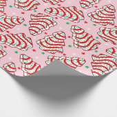 Kerstboom snack cake wrapping papier (Hoek)