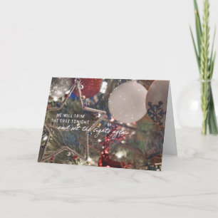 KERSTBOOM SNEEIEN Kerstkaart Bedankkaart