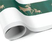 Kerstboom, sneeuw, herten inpakpapier (Rol Hoek)