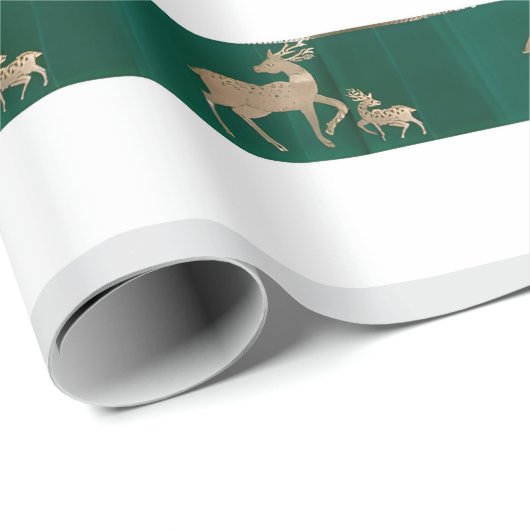 Kerstboom, sneeuw, herten inpakpapier (Rol Hoek)