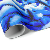 Kerstboom, sneeuw, magische nacht cadeaupapier (Rol Hoek)