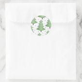Kerstboom Sneeuw Stickers (Tas)