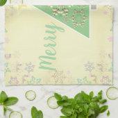 Kerstboom & Sneeuw Theedoek (Gevouwen)