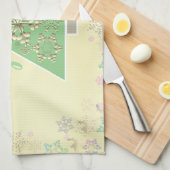 Kerstboom & Sneeuw Theedoek (Quarter Fold)