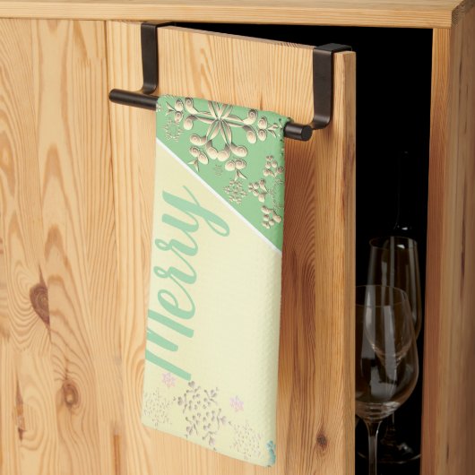 Kerstboom & Sneeuw Theedoek (Derde Gevouwen)