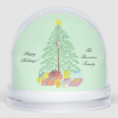 kerstboom sneeuwbol (Voorkant)