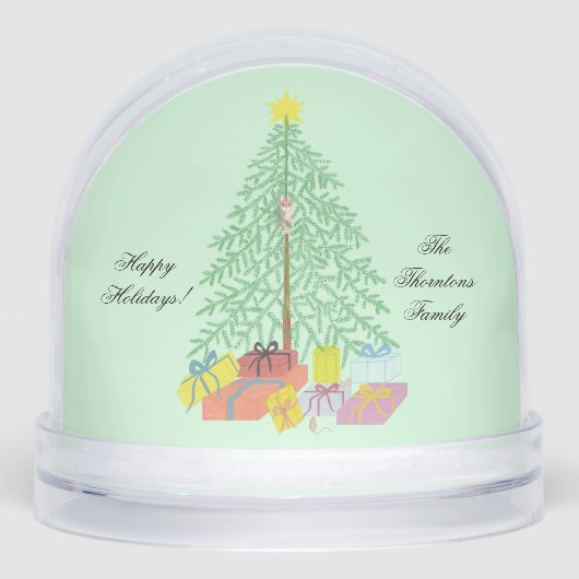 kerstboom sneeuwbol (Voorkant)