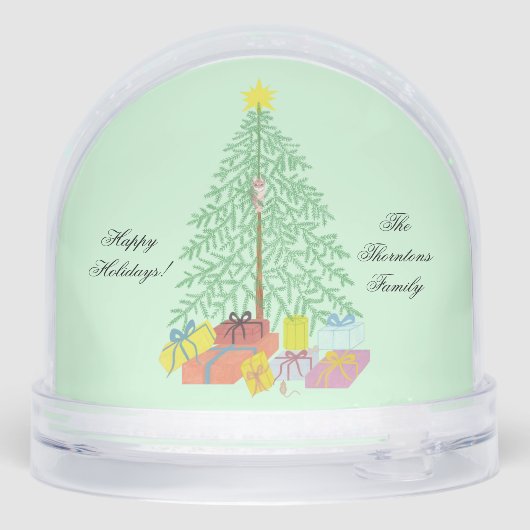 kerstboom sneeuwbol (Achterkant)