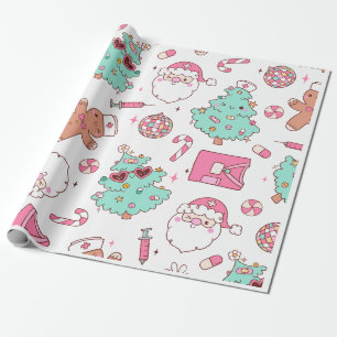 Kerstboom Sneeuwman Kerstfeest I Cadeaupapier