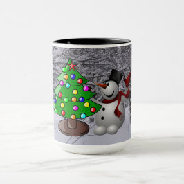 Kerstboom, Sneeuwman, Sneeuwscène Combo Mok