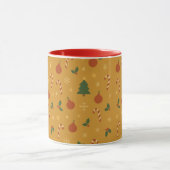 Kerstboom, Sneeuwvlok & Hulst Herhalend  Mok (Midden)