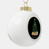 Kerstboom sneeuwvlok ingelijst Ornament (Links)