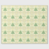 Kerstboom & Sneeuwvlok Inpakpapier (Vlak)