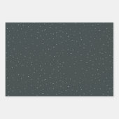 Kerstboom, sneeuwvlokken Kerst Feestdagen Inpakpapier Vel (Voorkant 2)