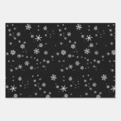 Kerstboom, sneeuwvlokken Kerst Feestdagen Inpakpapier Vel (Voorkant)