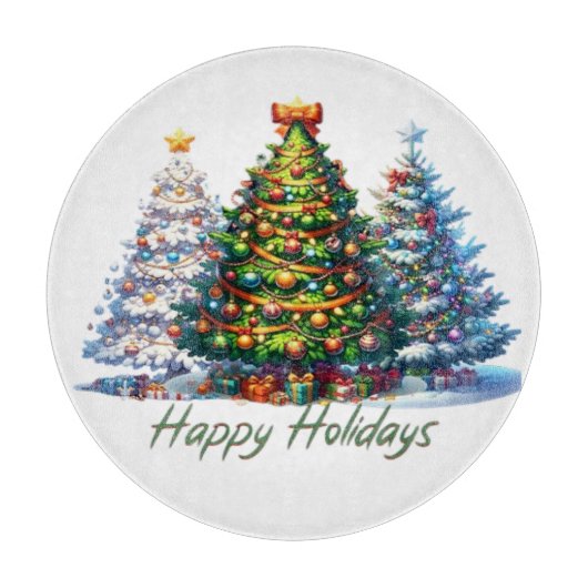 Kerstboom snijplank (Voorkant)