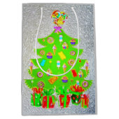 kerstboom Snoep Medium Cadeauzakje (Voorkant)