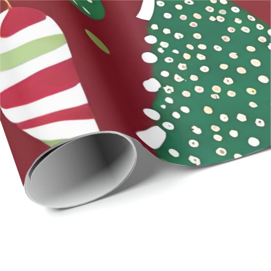 Kerstboom snoep ornamenten inpakpapier (Rol Hoek)