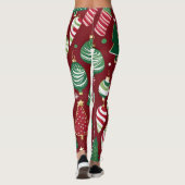 kerstboom snoep ornamenten leggings (Achterkant)