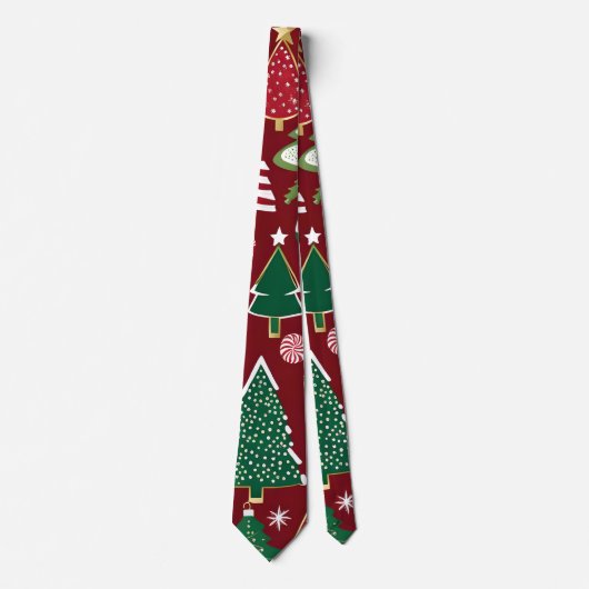 kerstboom snoep ornamenten lint stropdas (Voorkant)