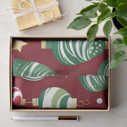 kerstboom snoep ornamenten tissue papier (Geschenk)