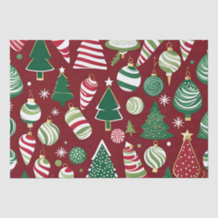 kerstboom snoep ornamenten tissue papier