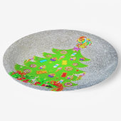 kerstboom Snoep Papieren Bordje (Gekanteld)