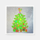 kerstboom Snoep Servet (Voorkant)