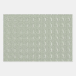 kerstboom Snowflake Inpakpapier Vel