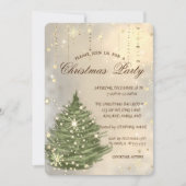 kerstboom, Snowflakes kerstfeest Kaart (Voorkant)