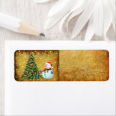 kerstboom Snowman Etiket (Insitu)