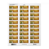 kerstboom Snowman Etiket (Full Sheet)