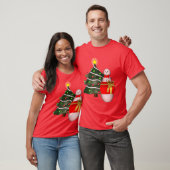 Kerstboom Snowman Holiday Cute T-shirt (Unisex)