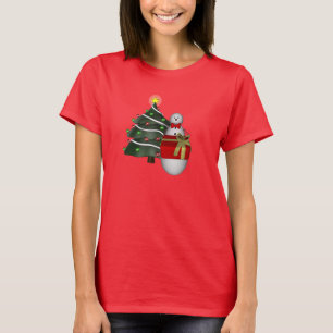 Kerstboom Snowman Holiday Cute T-shirt